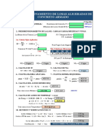 Plantilla de Excel de Predimennto de Losas Aligeradas de Concreto Armado