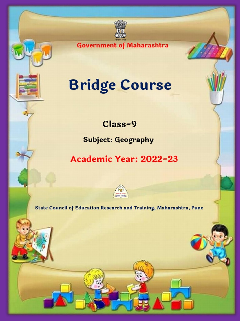 STD 9 TH Soc Sci Geography Bridge Course PDF Cloud Applied And