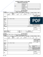 Form Patient Medical Record Updated July 2019 Rev 1.03