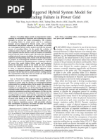 An Event-Triggered Hybrid System Model For Cascading Failure in Power Grid