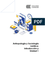 Introducción a la Antropología y Sociología Jurídica