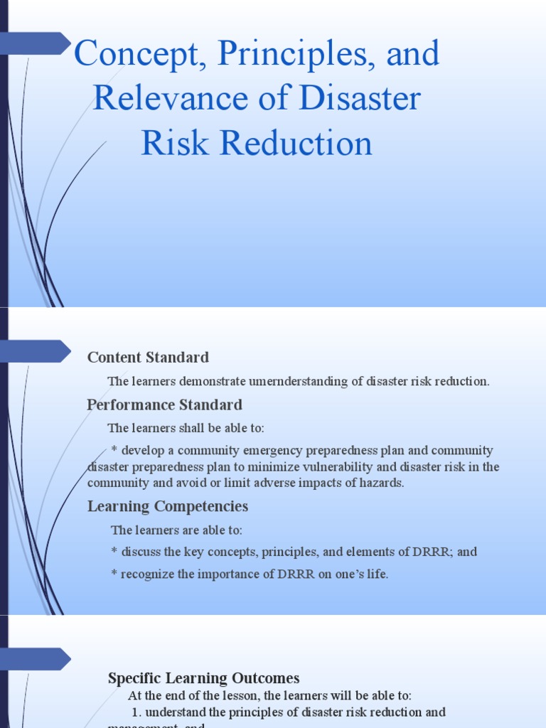 Disaster Risk Pdf Hazards Disaster Risk Reduction