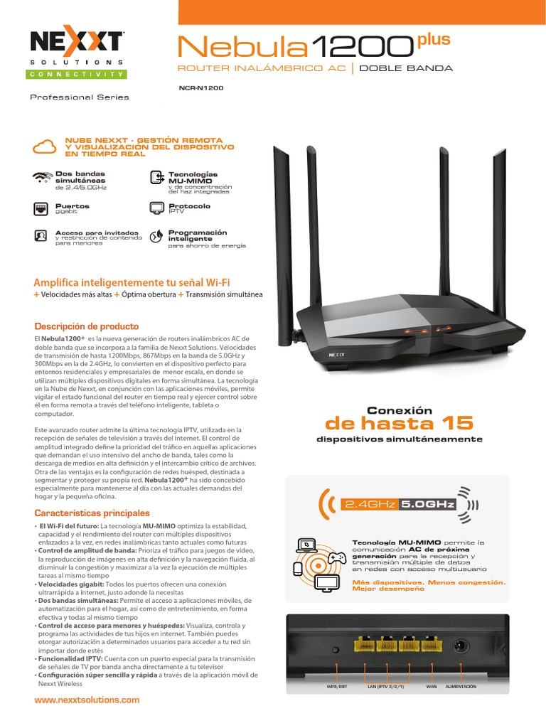 NCR-N1200 DS Spa | PDF | Ieee 802.11 | Enrutador (Computación)