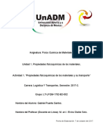 Propiedades físico-químicas de materiales y su transporte