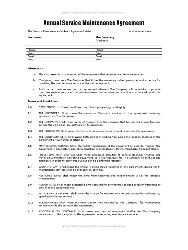 annual-maintenance-contract-common-law-business-law