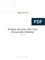 SEMrush-Analyse de Mots Clés Vue D Ensemble (Mobile) - Farming-18th Aug 2020