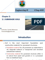 Chapter 2.1-Subgrade Soils