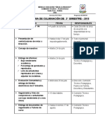 Ronograma de Culminación de 2º Bim.