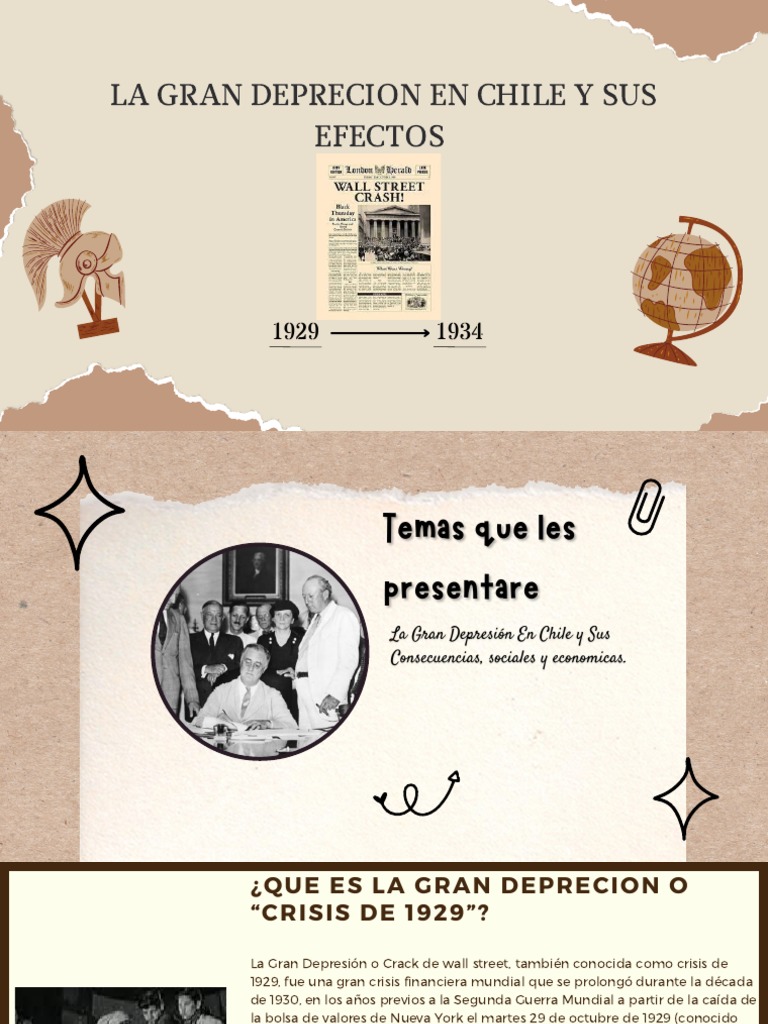 El Impacto de La Crisis de 1929 en Chile | PDF | Gran depresion ...