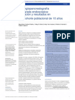 Colangiopancreatografía Retrógrada Endoscópica: Utilización y Resultados en Una Cohorte Poblacional de 10 Años