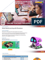 Game Based Learning with Planeteers Course