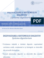 Dezvoltarea Sistemului Digestiv