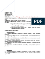 Proiect de Lectie Recapitulare Dansuri Populare