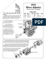 4523 Micro Adjuster: Please Read Carefully!