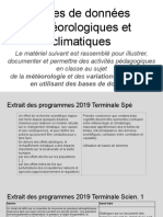 Bases de Donnees Meteorologiques Et Climatiques 3