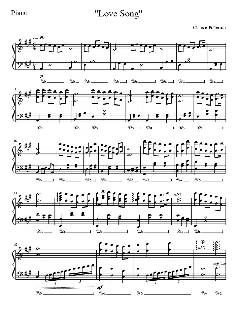 Love Song Piano Pdf
