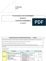 Programmazione Dipartimento Matematica Per Competenze 2021-22