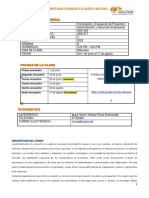 Silabo Formulacion y Evaluacion de Proyectos I