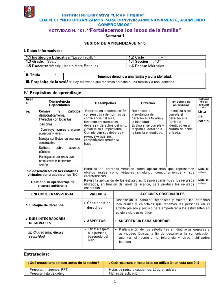 Derecho a la Identidad y Familia Infantil | PDF | Familia | Derechos de ...