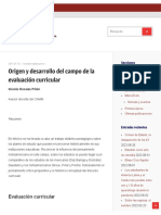 Origen y Desarrollo Del Campo de La Evaluación Curricular – Odiseo Revista