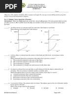 Fourth Quarter Exam Science 9 2021-2022