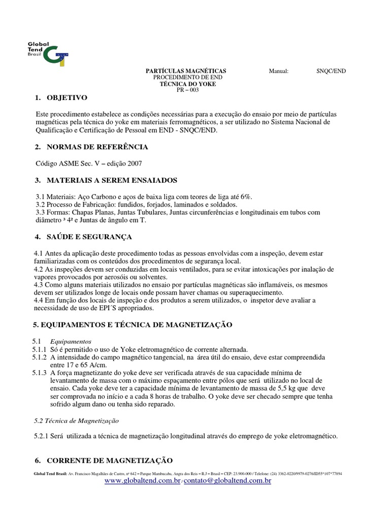 Procedimento de Partícula Magnética | Download grátis PDF | Magnetismo ...