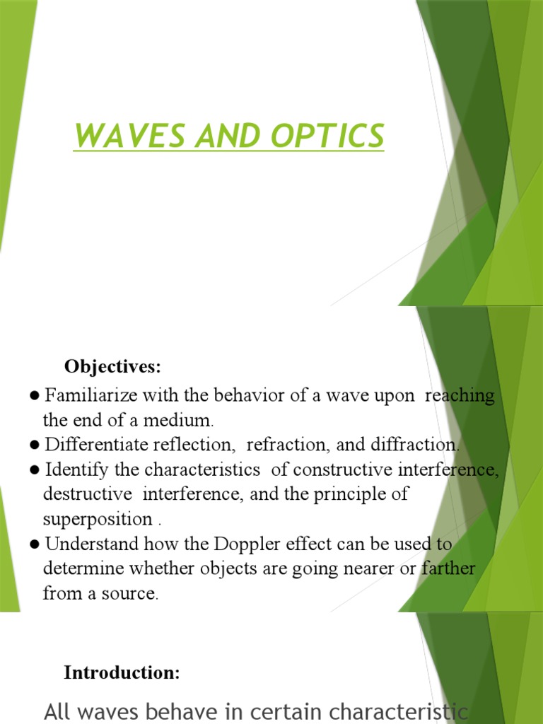 Wave and Optics PDF
