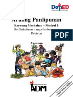 Araling Panlipunan: Ikaywang Markahan - Modyul 1