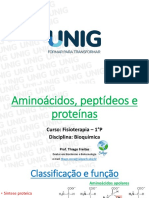 Aula 4 para P1 - Aminoácidos, Peptídeos e Proteínas