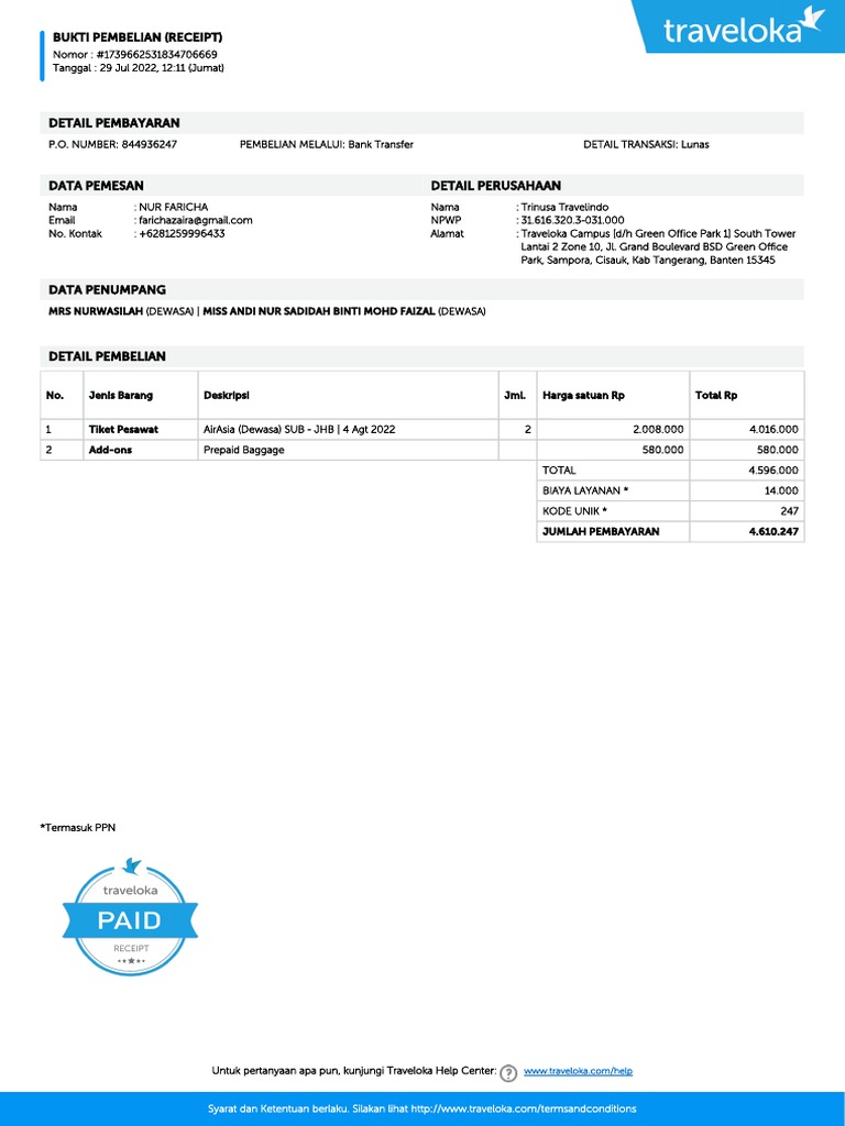 Receipt | PDF