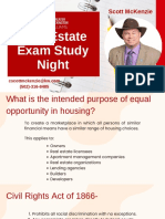 Exam Study Night - Fair Housing Act Practices