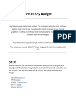 FPV at Every Budget!