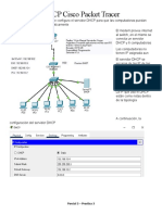 Topología DHCP Cisco Packet Tracer