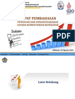 Penataan Dan Pengintegrasian Satker Kemenkes