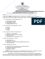 Grade 6 Test Question 1st Quarter