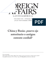 China y Rusia Nuevo Eje Autoritario o An