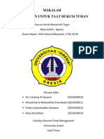 Kesadaran Taat Hukum Tuhan