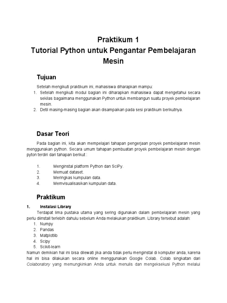 Mempelajari pembelajaran mesin dengan python pdf