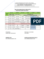 Jadwal Pelajaran Kelas 1