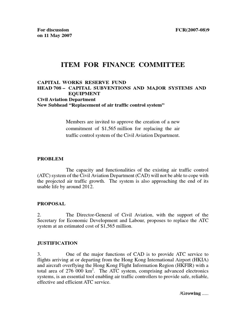 Replacement Of Air Traffic Control System PDF Air Traffic Control 