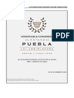 Ley de Seguridad Integral Escolar para El Estado Libre y Soberano de Puebla 08 Noviembre 2021