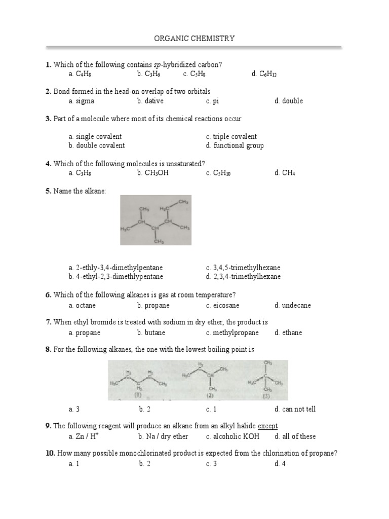 Organic Chemistry | PDF | Ester | Alkene