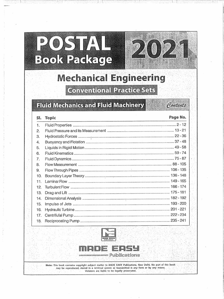 Fluid Mechanics - Fluid Machinery-C | PDF