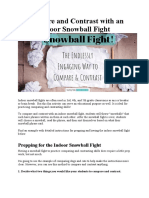 Snowball Fight Activity