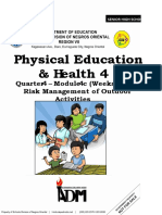 Physical Education & Health 4: Quarter 4 - Module 4c (Weeks 5 - 6) Risk Management of Outdoor Activities