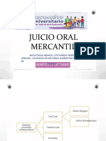 JUICIO ORAL MERCANTIL Mag. Marisol Castañeda Pérez
