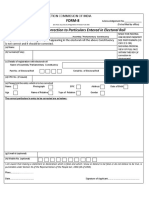 Election Commission Form Correction