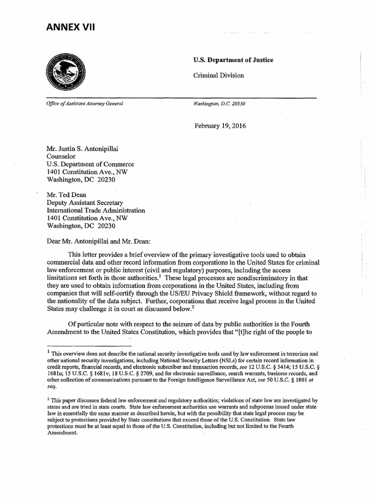 Privacy Shield Adequacy Decision Annex 7 en PDF Search And