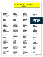 Vocabulary Word List 6