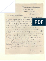 Lakshmana Rao's Letter To Melly's Family After Her Death